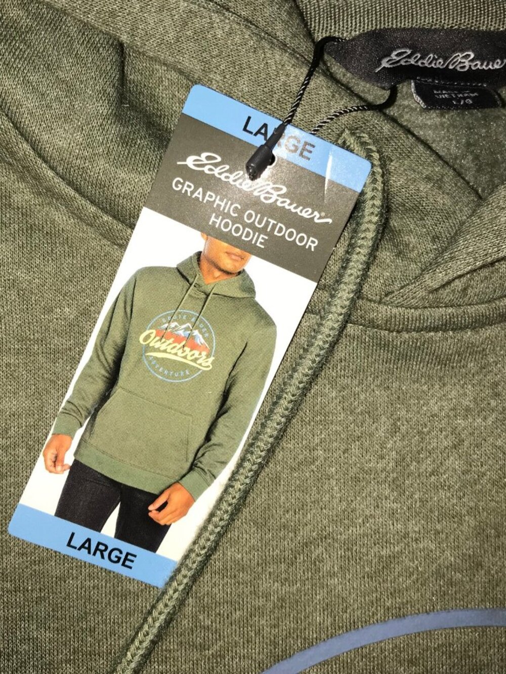 Men's Eddie Bauer Graphic Outdoor Hoodie-Size L - Picture 7 of 14